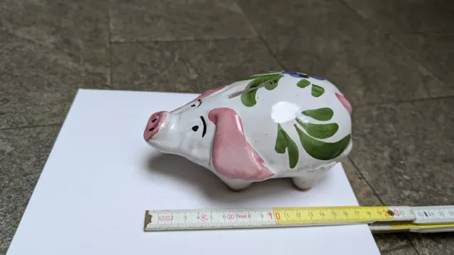 Salvadanaio ceramica dipinta a mano