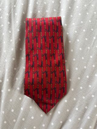 Corbata Seda Roja Vintage