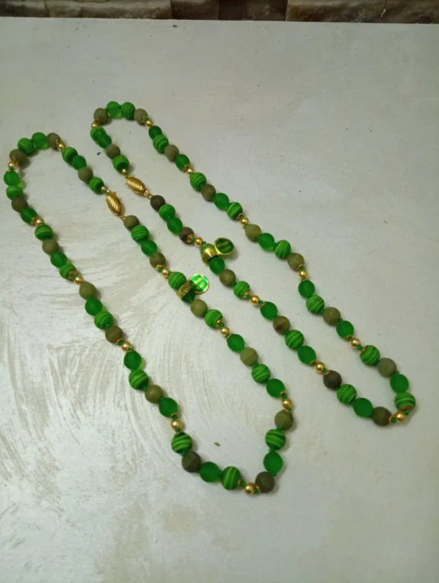 Due collane in vetro di Murano vintage