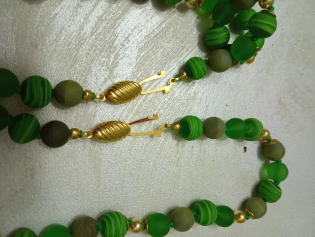 Due collane in vetro di Murano vintage