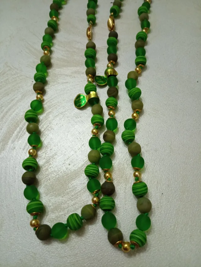 Due collane in vetro di Murano vintage