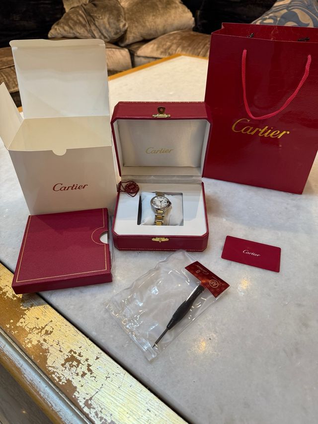 Reloj Cartier Ballon Bleu con Accesorios