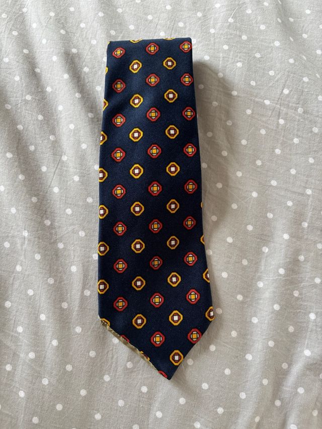 Corbata Vintage Azul Marino