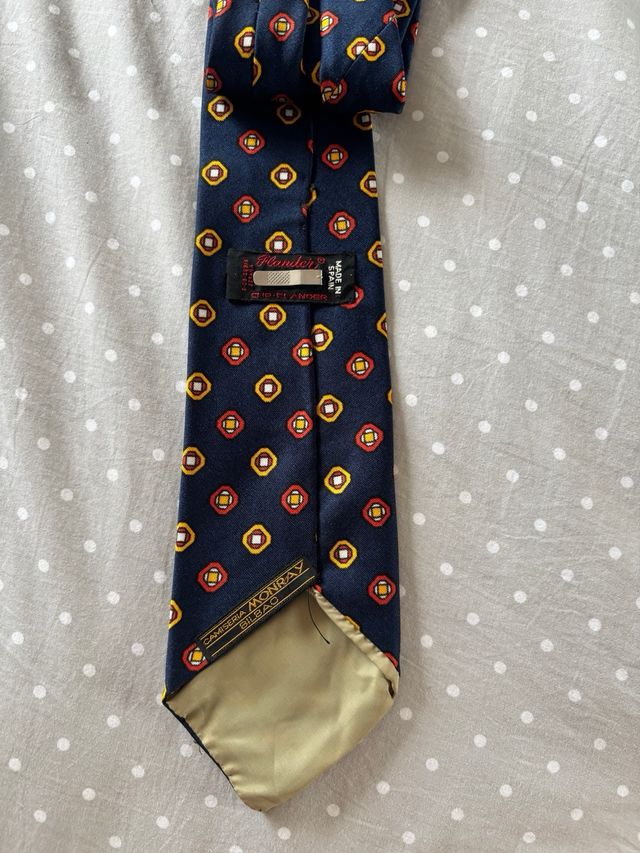 Corbata Vintage Azul Marino