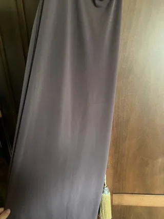 Vestido largo marrón fiesta