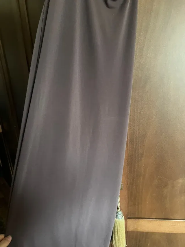 Vestido largo marrón fiesta