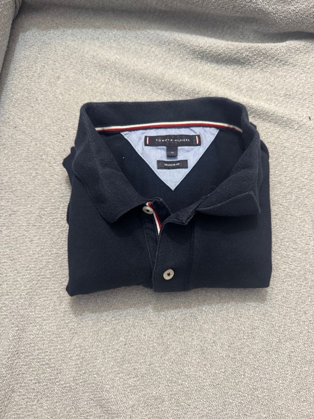 Polo Tommy Hilfiger Azul Talla XL original