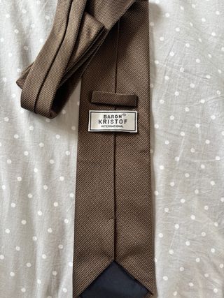 Corbata Fina Marrón