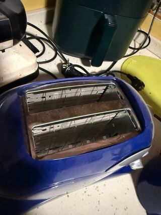 Tostador y Cafetera Azul