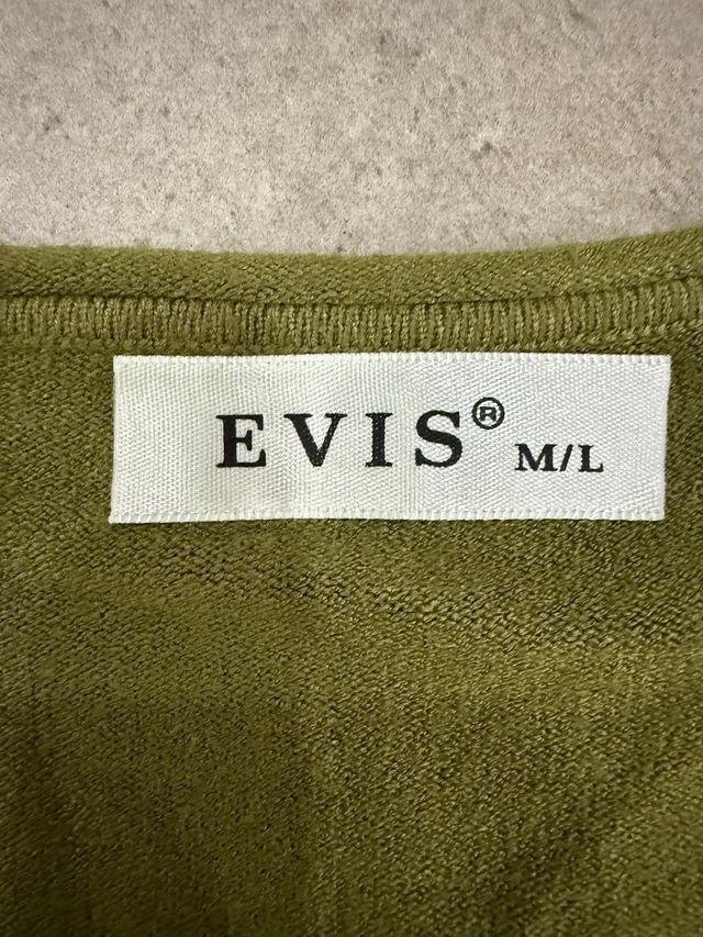 Cardigan Evis verde con strass