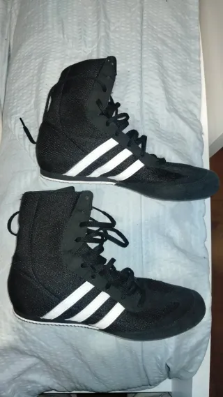 Zapatillas Boxeo Adidas Negras Blancas