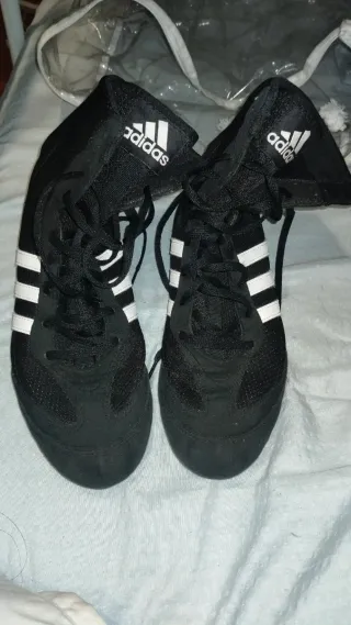 Zapatillas Boxeo Adidas Negras Blancas