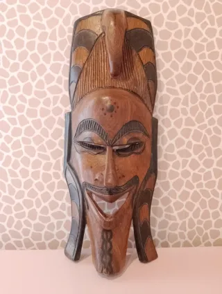 Maschera Africana Legno Intagliato