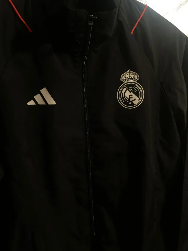 Chubasquero Adidas Real Madrid Negro
