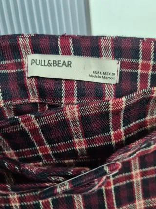 Falda cuadros Pull and Bear Talla L