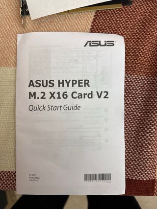 Tarjeta PCIe ASUS Hyper M.2 X16 Card V2