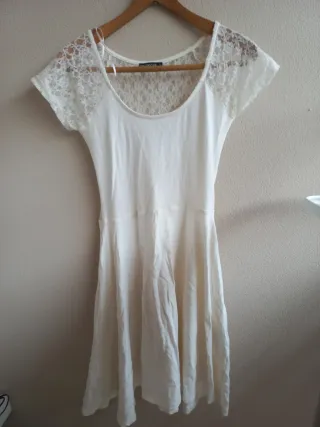 Abito pizzo bianco Terranova taglia S