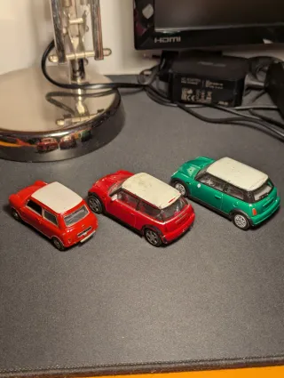 Lotto 3 modellini auto Mini Cooper S JCW