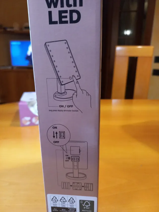 Specchio Trucco 16 LED Dimmable