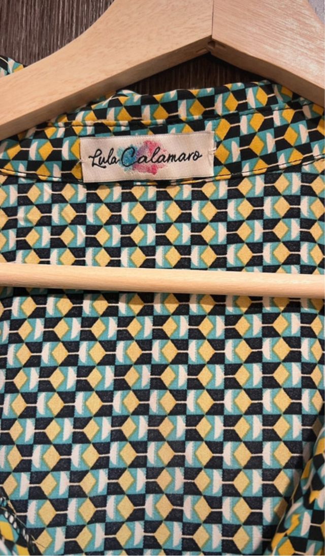 Vestido camisero estampado