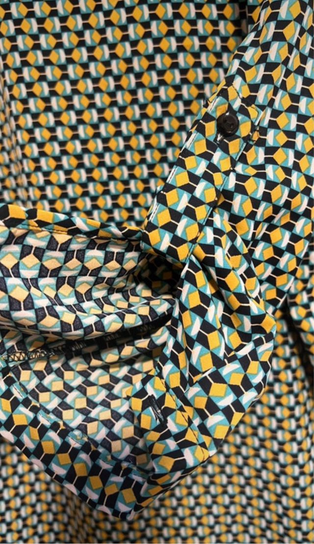 Vestido camisero estampado