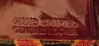 Cartera/monedero cuero estampado floral