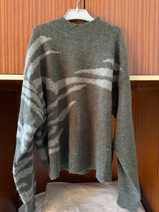 Jersey Scalpers Verde Rayas tipo Cebra de Alpaca