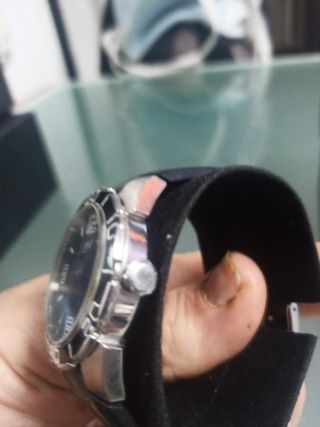 Reloj Lotus Hombre Negro y Plateado