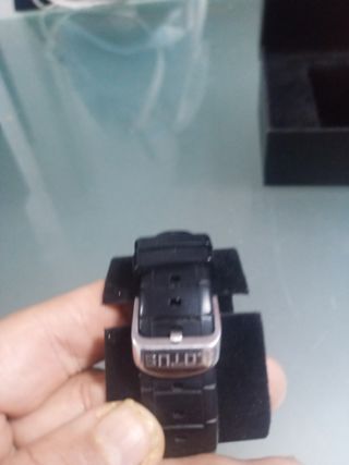 Reloj Lotus Hombre Negro y Plateado