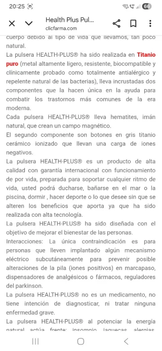 Pulsera HP TITANIUM Plata