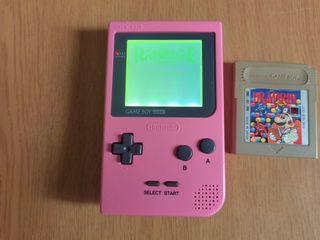 Game Boy Pocket Rosa + Dr. Mario + Rampage