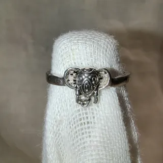 Anillo vintage elefante buena suerte