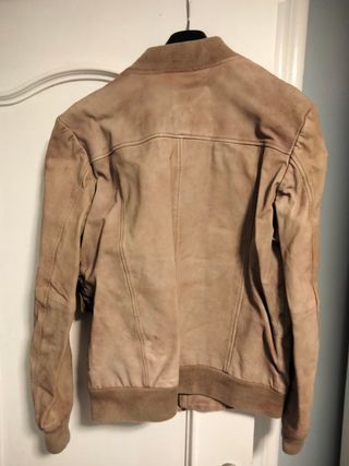 Cazadora Zara Cuero Camel Talla M