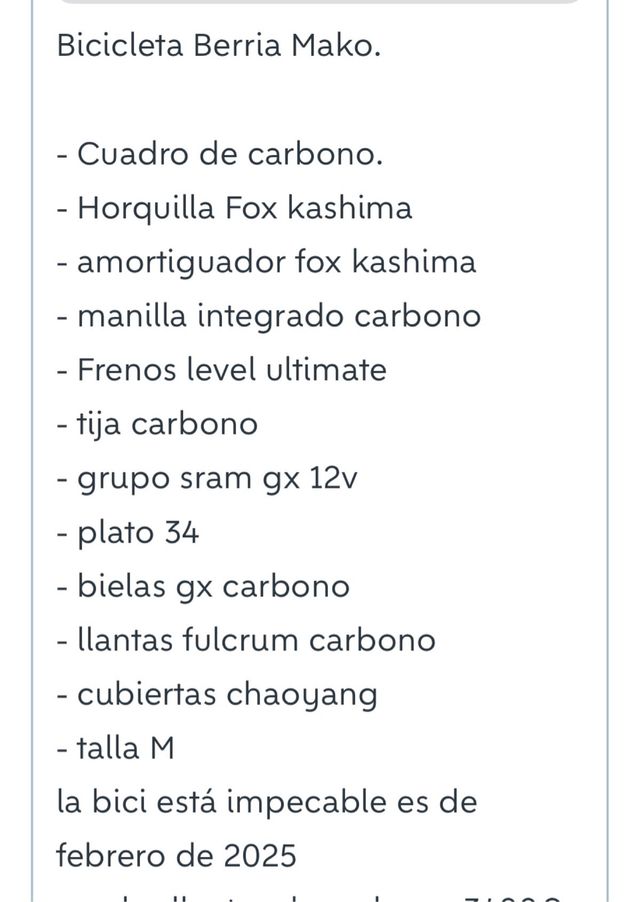 Bicicleta de Montaña MTB