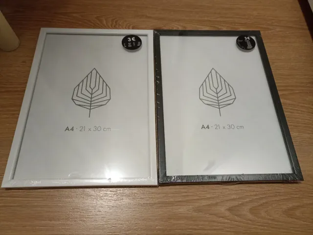 Marcos de fotos A4 precintados