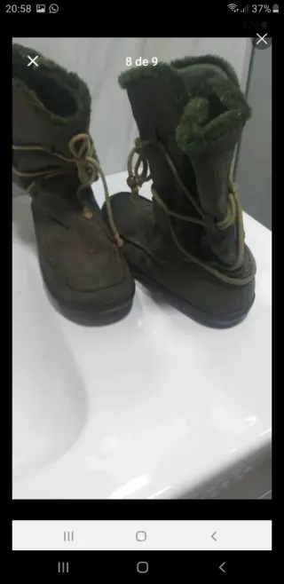 Botas ante y borreguillo + otras de regalo