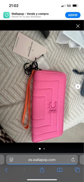 Monedero Lola Casademunt rosa