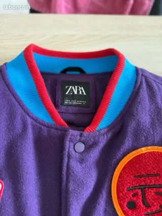 Chaqueta Zara Morado Multicolor Talla XL
