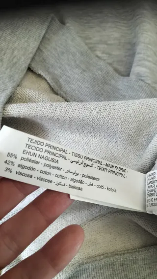 Sudadera Umbro Manga Larga Mujer Gris y rosa