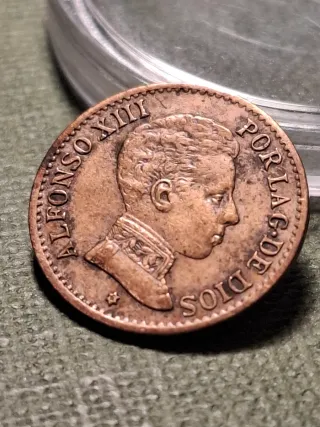 Moneda 1 Céntimo Alfonso XIII 1906