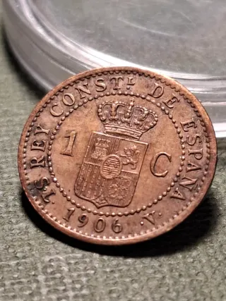 Moneda 1 Céntimo Alfonso XIII 1906