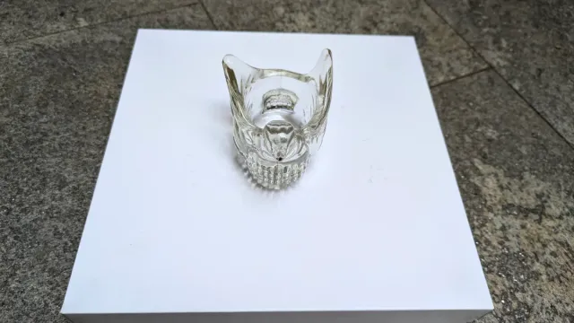 Porta uovo in vetro trasparente