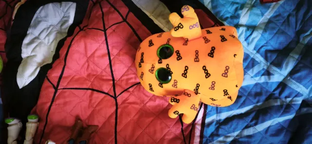 Peluche fantasma Boo naranja