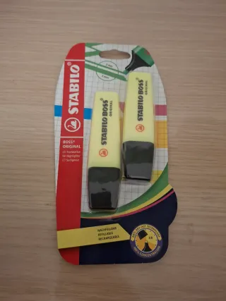 Evidenziatore Stabilo Boss Giallo (2 pezzi)