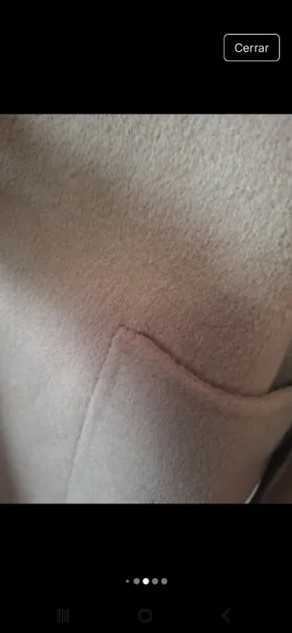 Abrigo largo lana beige talla M. A estrenar.