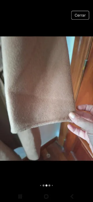 Abrigo largo lana beige talla M. A estrenar.