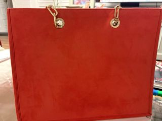 Bolso elegante rojo coral