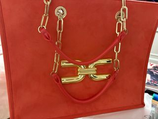 Bolso elegante rojo coral