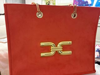 Bolso elegante rojo coral