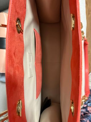 Bolso elegante rojo coral